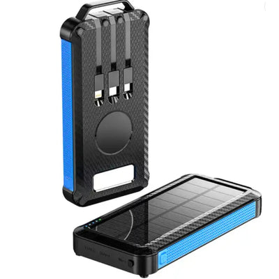 Ip65 Waterproof Portable Wireless Solar Power Bank Panel Charger Solar Powerbank Usb-C - Shades Electronics