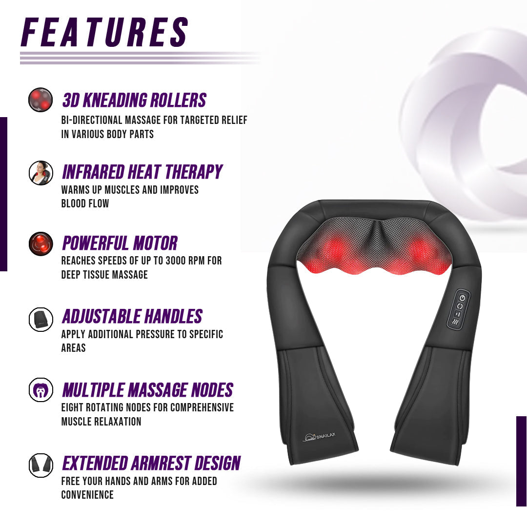 Neck and Shoulder Massager w/Heat - Shades Electronics