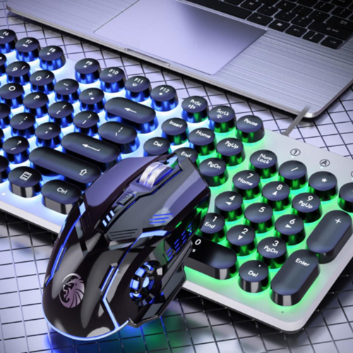 Dragon LED Backlight Gaming USB Wired Keyboard Mouse Set - Shades Electronics