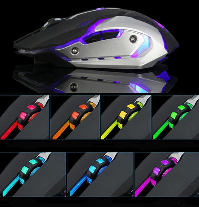 Ninja Dragon Stealth 7 Wireless Silent LED Gaming Mouse - Shades Electronics