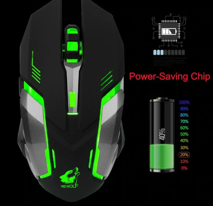 Ninja Dragon Stealth 7 Wireless Silent LED Gaming Mouse - Shades Electronics