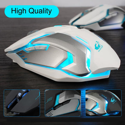 Ninja Dragon Stealth 7 Wireless Silent LED Gaming Mouse - Shades Electronics