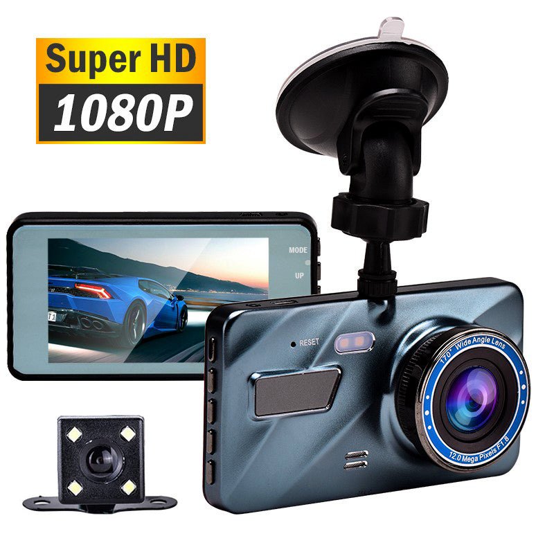 3 in 1 Rear View Dual Camera Full HD Night Vision Car Dash Camera - Shades Electronics