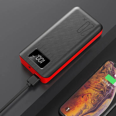 20000mAh External Battery Power Bank Dual USB With LED Flashlight - Shades Electronics