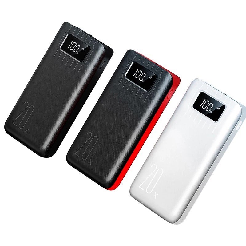 20000mAh External Battery Power Bank Dual USB With LED Flashlight - Shades Electronics
