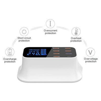 Multi-Port USB Charger Station Type C - Shades Electronics
