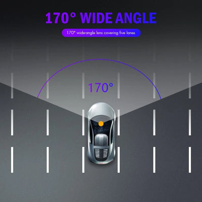 3 in 1 Rear View Dual Camera Full HD Night Vision Car Dash Camera - Shades Electronics