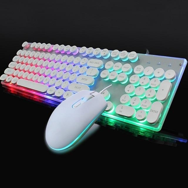 Dragon LED Backlight Gaming USB Wired Keyboard Mouse Set - Shades Electronics