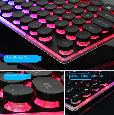 Dragon LED Backlight Gaming USB Wired Keyboard Mouse Set - Shades Electronics