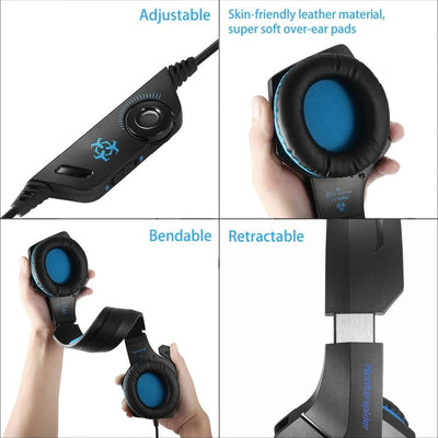 Dragon Stereo LED Gaming Headset with Microphone - Shades Electronics