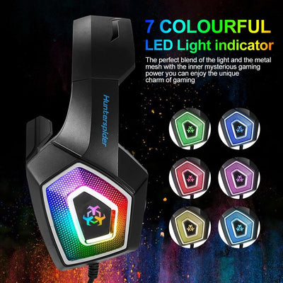 Dragon Stereo LED Gaming Headset with Microphone - Shades Electronics